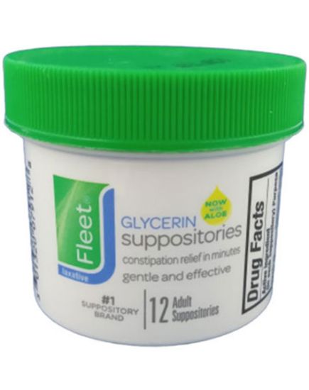 Picture of Fleet Glycerin Suppositories 12 Cm