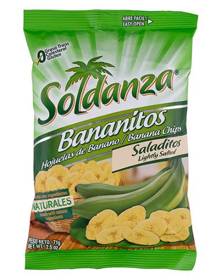 Picture of Soldanza Plantain Chips Lightly Salted 45 Grams
