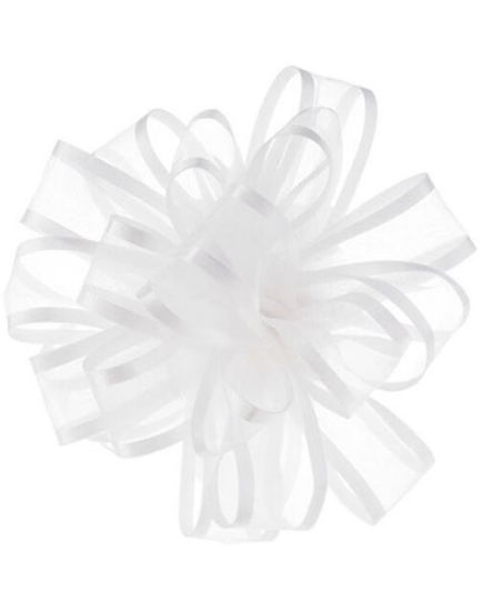 Picture of Berwick White Curly Gift Bow 1 Pc