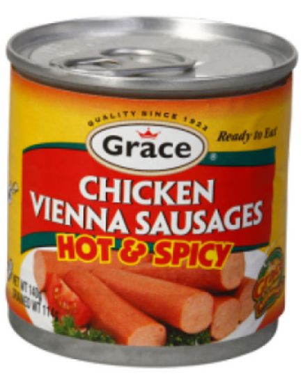 Picture of Grace Chicken Vienna Sausages Hot And Spicy 114 Grams