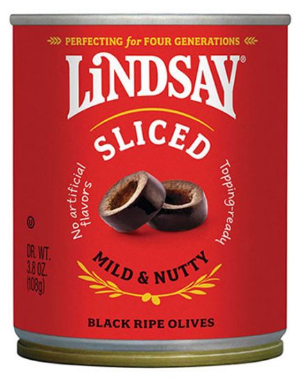 Picture of Lindsay Mild And Nutty Sliced Olives 3.8 Oz