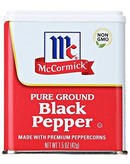 Picture of Mc Cromick Pure Ground Black Pepper Tin 1.5 Oz