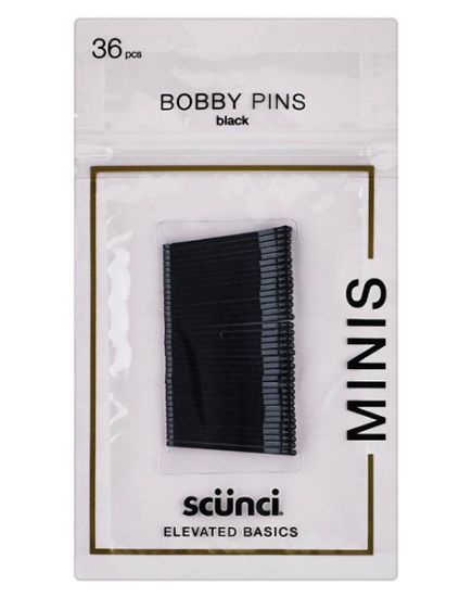 Picture of Scunci Basic Black Bobby Pins 36 Pc
