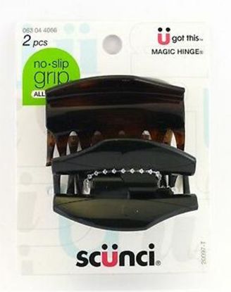 Picture of Scunci Curved Jaw Clips 2 Pc