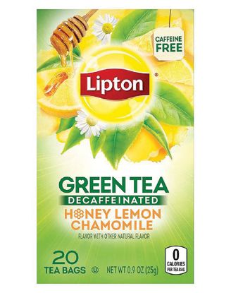 Picture of Lipton Decaf Honey & Lemon Green Tea 20 Bag