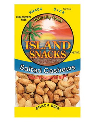 Picture of Island Snacks Salted Cashews 1.25 Oz