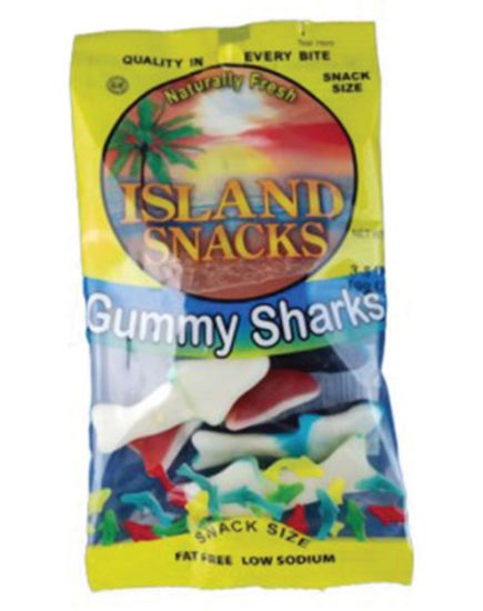 Picture of Island Snacks Gummy Sharks 3.5 Oz