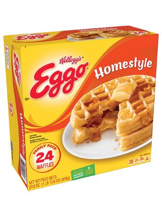Picture of Kellogg/'s Eggo Waffles Homestyle 29.6 Oz