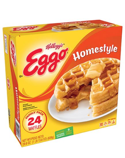 Picture of Kellogg/'s Eggo Waffles Homestyle 29.6 Oz