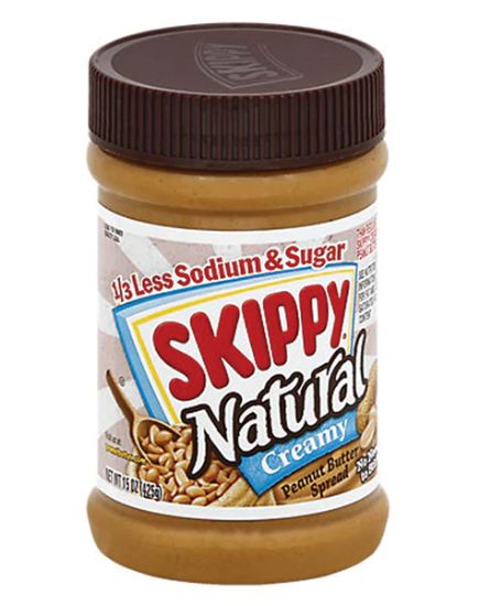 Picture of Skippy Natural Creamy Peanut Butter 15 Oz