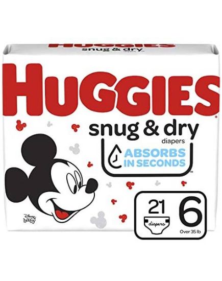 Picture of Huggies Snug & Dry No.6 Over 35lb 21 Pc