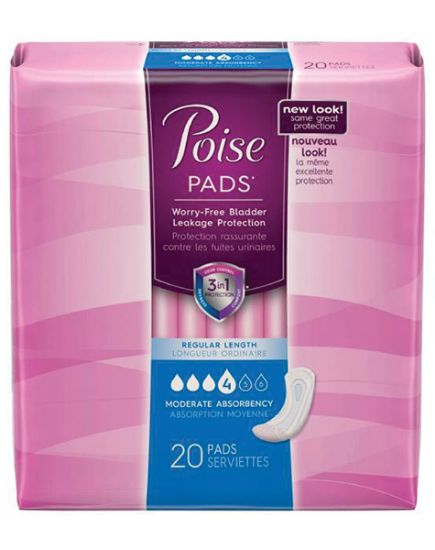 Picture of Poise Moderate Pads 20 Pads