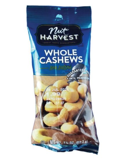 Picture of Nut Harvest Whole Cashews 2.50 Oz