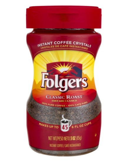 Picture of Folgers Coffee Instant Crystals Classic Roast 3 Oz