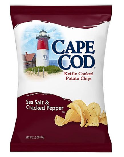 Picture of Cape Cod Seas Salt And Cracked Pepper Potato Chips 8 Oz