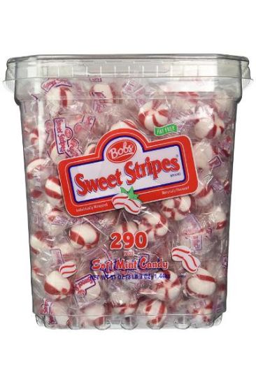Picture of Bobs Sweet Stripes Mint Ball 1 Pc
