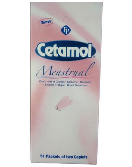 Picture of Cetamol Menstrual Pain Reliever 2 Tablet