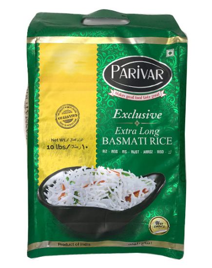 Picture of Parivar Basmati Rice 10 Lbs