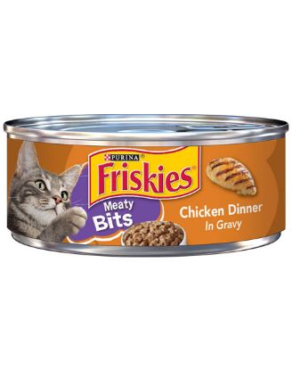 Picture of Purina Friskies Meaty Bits Chicken Dinner In Gravy 5.5 Oz