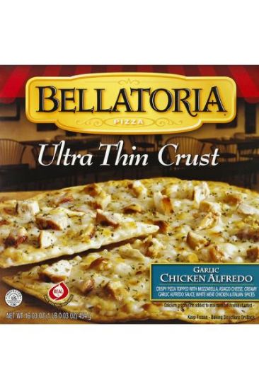 Picture of Ultra Thin Crust Garlic Chicken Alfredo Pizza 17.01 Oz