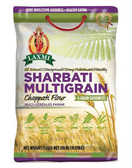 Picture of Laxmi Sharbati Multigrain Chapati Flour 20 Lbs