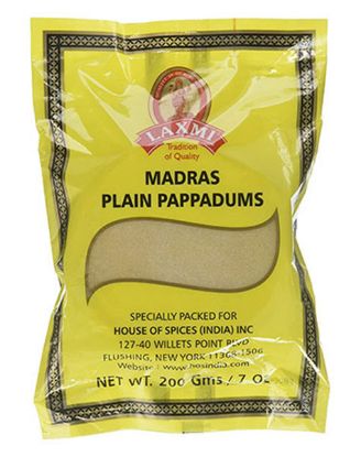 Picture of Laxmi Madras Plain Pappadum 200 Grams
