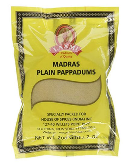 Picture of Laxmi Madras Plain Pappadum 200 Grams