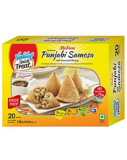 Picture of Vadilal Medium Punjabi Samosa 20 Pcs