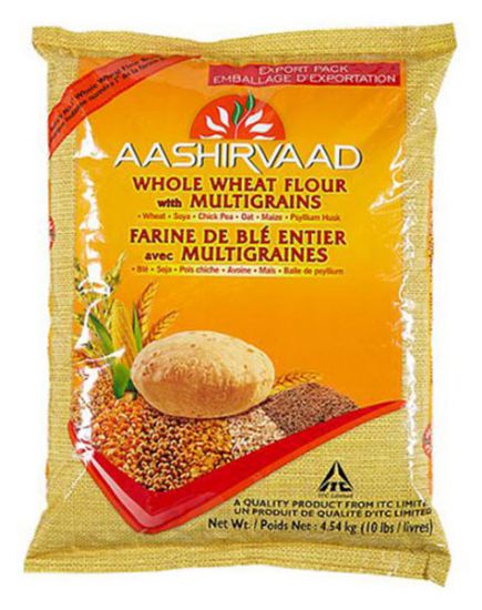 Picture of Aashirvaad Whole Wheat Multigrain Atta 10 Lbs