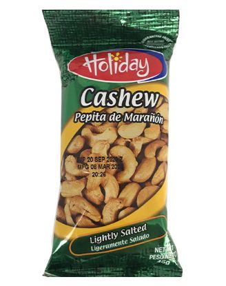 Picture of Holiday Cashews 45 Grams