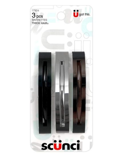 Picture of Scunci Wavy Barrettes 3 Pcs