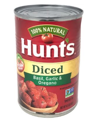 Picture of Hunt/'s Diced Tomato With Basil Garlic & Oregano 14.5 Oz