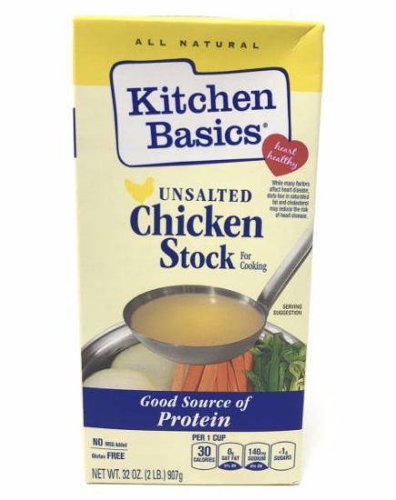 Picture of Kitchen Basics Unsalted Chicken Stock 907 Grams