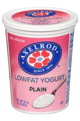 Picture of Axelrod Low Fat Plain Yogurt 32 Oz