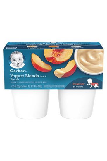 Picture of Gerber Yogurt Blends Snack Peach 2 Pcs