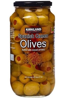 Picture of Kirkland Spanish Queen Olives 595 Grams