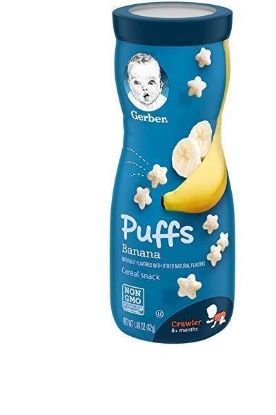 Picture of Gerber Puffs Banana Cereal Snack 42 Grams