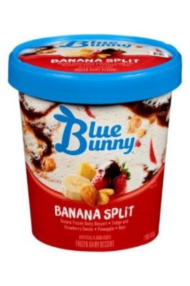 Picture of Blue Bunny Banana Split 473 Ml