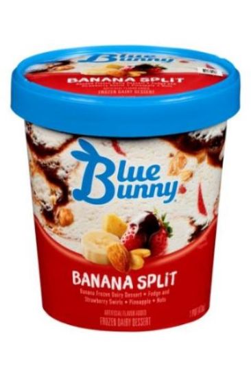 Picture of Blue Bunny Banana Split 473 Ml