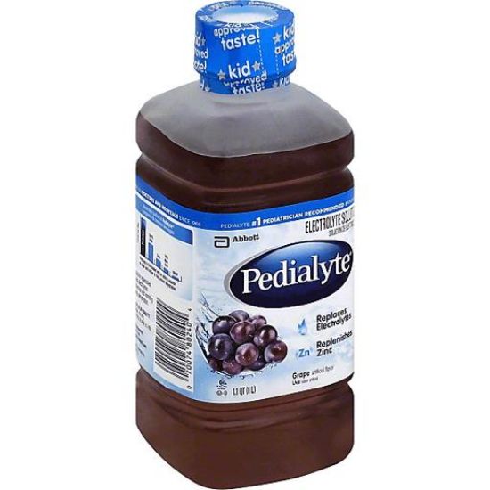 Picture of Pedialyte Electrolyte Solution Grape 33.8 Oz