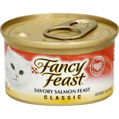 Picture of Fancy Feast Gourmet Cat Food Classic Savory Salmon Feast 3 Oz