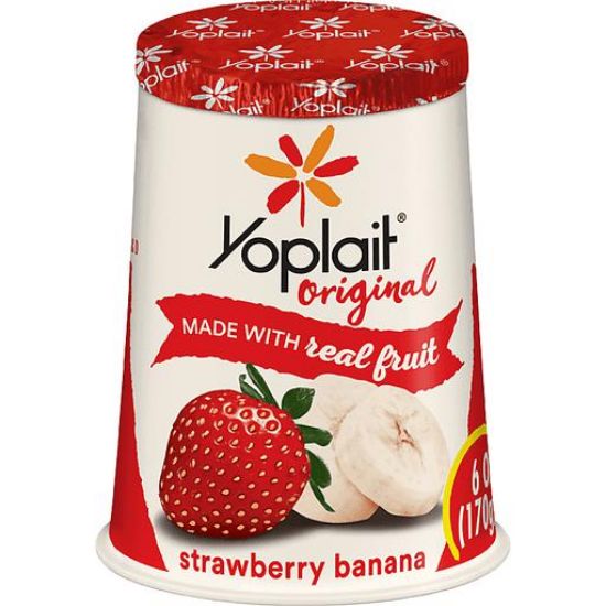 Picture of Yoplait Original Yogurt Low Fat Strawberry Banana 6 Oz
