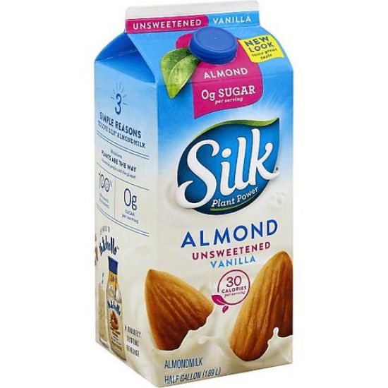 Picture of Silk Almond Milk Unsweetened Vanilla 64 Oz