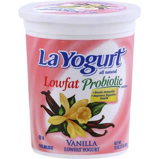 Picture of La Yogurt Lowfat Vanilla Yogurt Probiotic 32 Z