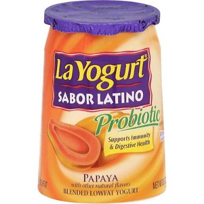 Picture of La Yogurt Probiotic Papaya Blended Lowfat Yogurt 6 Oz