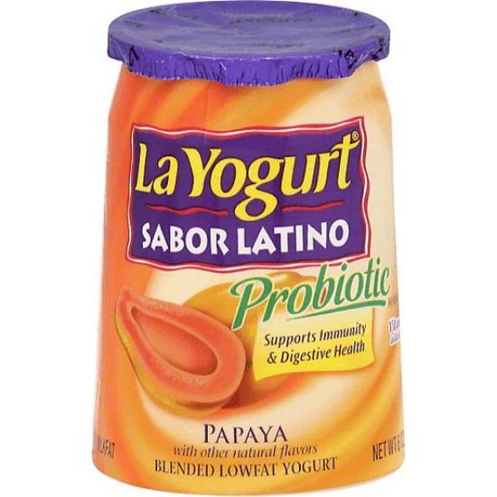 Picture of La Yogurt Probiotic Papaya Blended Lowfat Yogurt 6 Oz