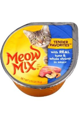 Picture of Meow Mix With Real Tuna & Whole Shrimp In Sauce 2.75 Oz