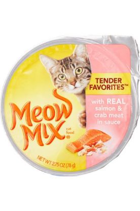 Picture of Meow Mix With Real Salmon & Crab Meat In Sauce 2.75 Oz