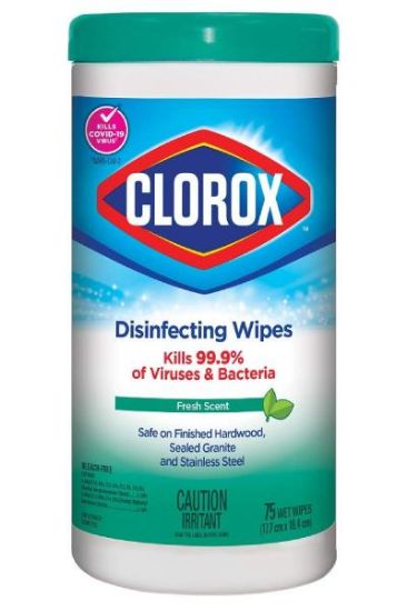 Picture of Clorox Disinfecting Wipes 75 Pcs