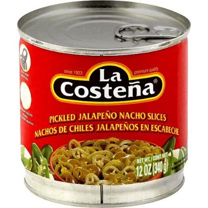 Picture of La Costena Nachos Pickled Jalapenos Nacho Slices 12 Oz